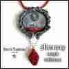 woman necklace charm pendant amulet memorial gothic jewelry magic lucky talisman
