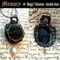 memento mori macabre jewelry skull skeleton talisman magic amulet black roses