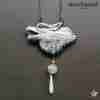 White Wolf Magic Talisman Necklace Pendant Amulet Viking Symbol Wild Werewolf