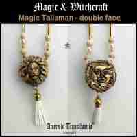 men jewelry necklace talisman zodiac astrological sign horoscope lion amulet bib