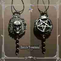 Inverted Pentagram Satanic Symbol Talisman Pendant Skull Amulet Dark Voodoo Evil