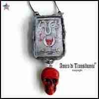 Alchemy Symbol Talisman Pendant Snake Tao Skull Amulet Evil Eye Good Luck Money
