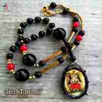 baphomet gothic talisman satanist pendant devil satan satanic rosary lucifer eye