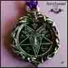 satanic talisman pendant amulet necklace wicca gothic jewel pagan devil baphomet