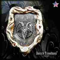 talisman pendant amulet necklace wicca gothic satanic jewel pagan devil baphomet