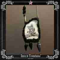 baphomet gothic talisman pagan pendant locket devil satan amulet god pan lucifer