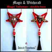 talisman magic amulet pentagram satan satanist pendant satanic evil eye dragon