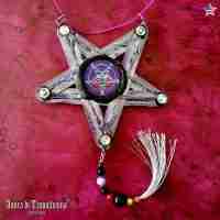 lilith seal talisman magic pendant star pentagram amulet gothic jewelry by witch