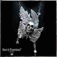 talisman pendant amulet skull butterfly moth leaf jewelry the last of us tattoo