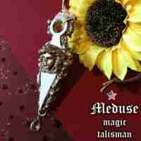 woman jewelry men amulet necklace pendant lariat locket layered medallion meduse