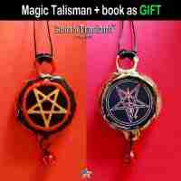 Satanic Pendant Jewelry Satan Star Lucifer Pentacle Gothic Talisman Satanism Bib