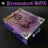 personalized wood box tarot cards deck oracle organizer set home decor purple by