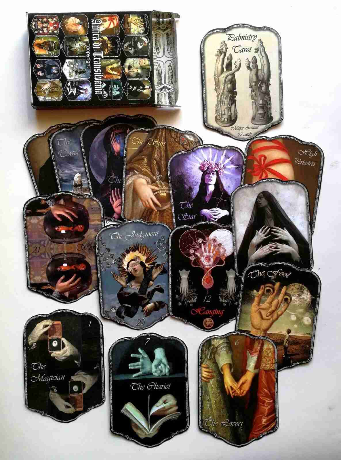 tarot card cards deck major arcana rare vintage palmistry hand reading oracle - Image 9