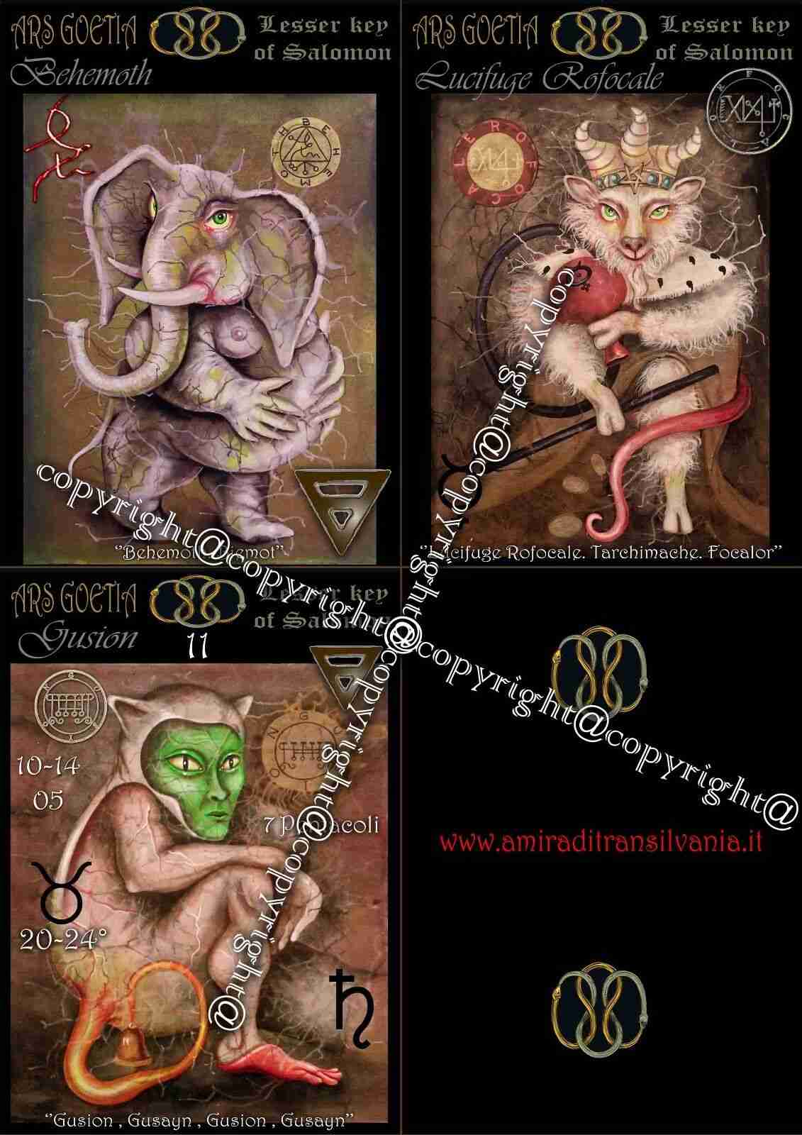 tarot card grimoire lemegeton ars goetia kabbalah qliphot lesser key salomon kit - Image 4