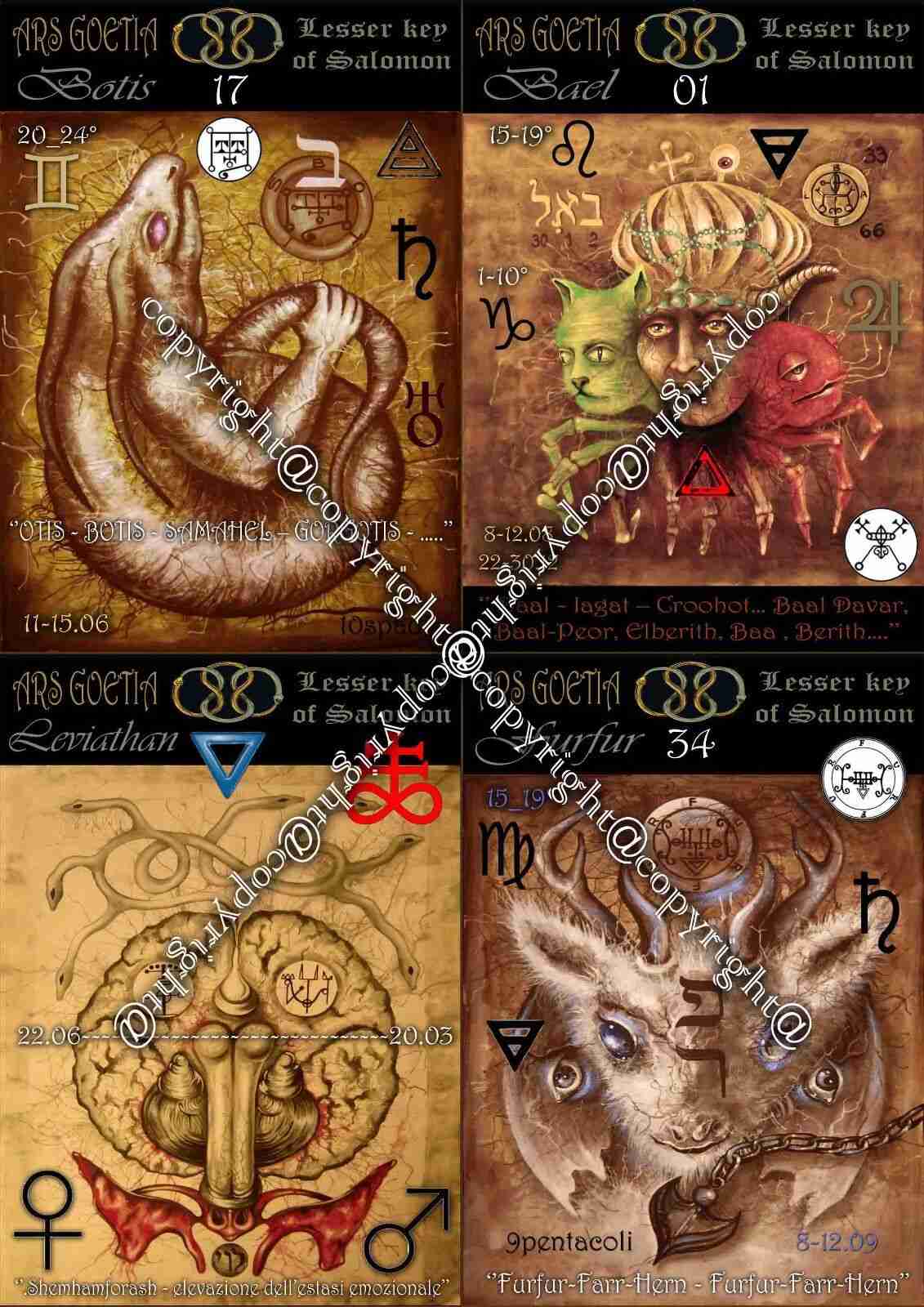 tarot card grimoire lemegeton ars goetia kabbalah qliphot lesser key salomon kit - Image 7