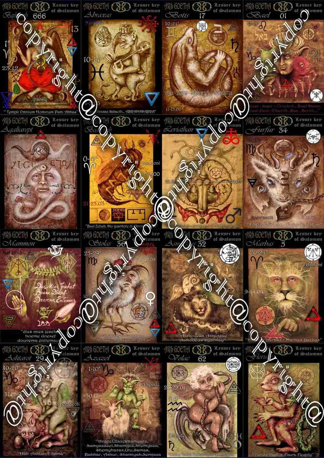 tarot card grimoire lemegeton ars goetia kabbalah qliphot lesser key salomon kit - Image 12