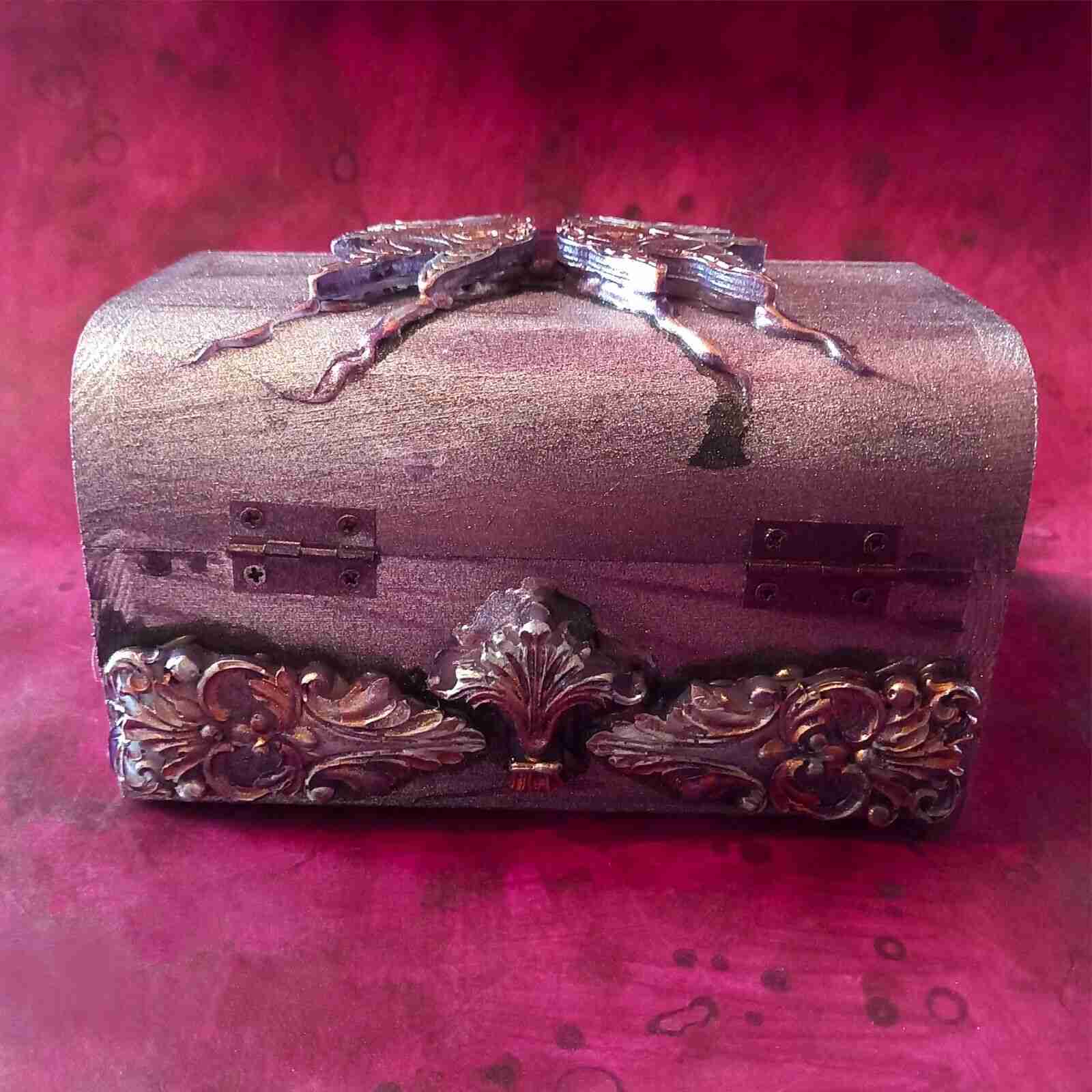 personalized wood box tarot cards deck oracle organizer moon star witch original - Image 7