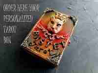 personalized wood box for tarot cards deck oracle organizer altar set home decor - Image 3