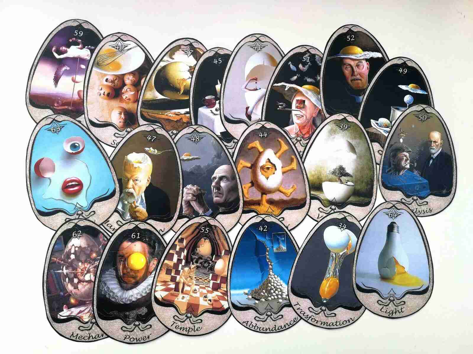 Eggs tarot cards card deck guide book wicca oracle rare collectible vintage egg - Image 2
