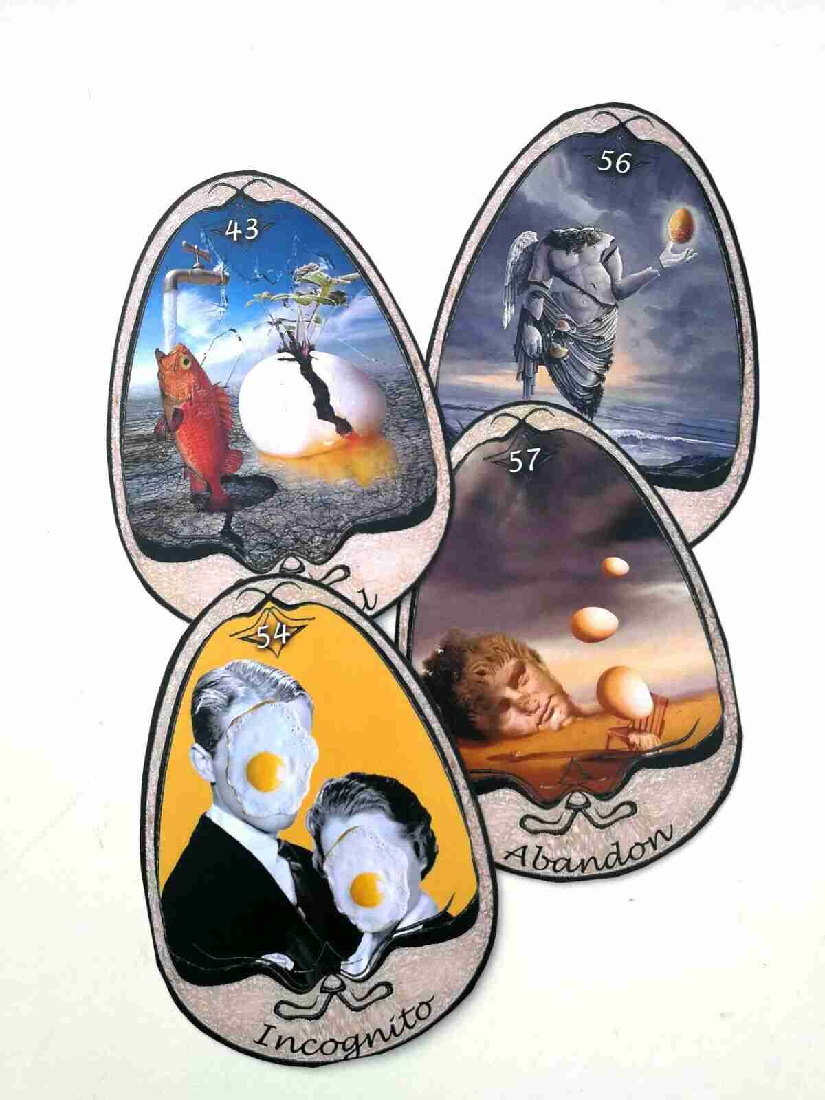 Eggs tarot cards card deck guide book wicca oracle rare collectible vintage egg - Image 3