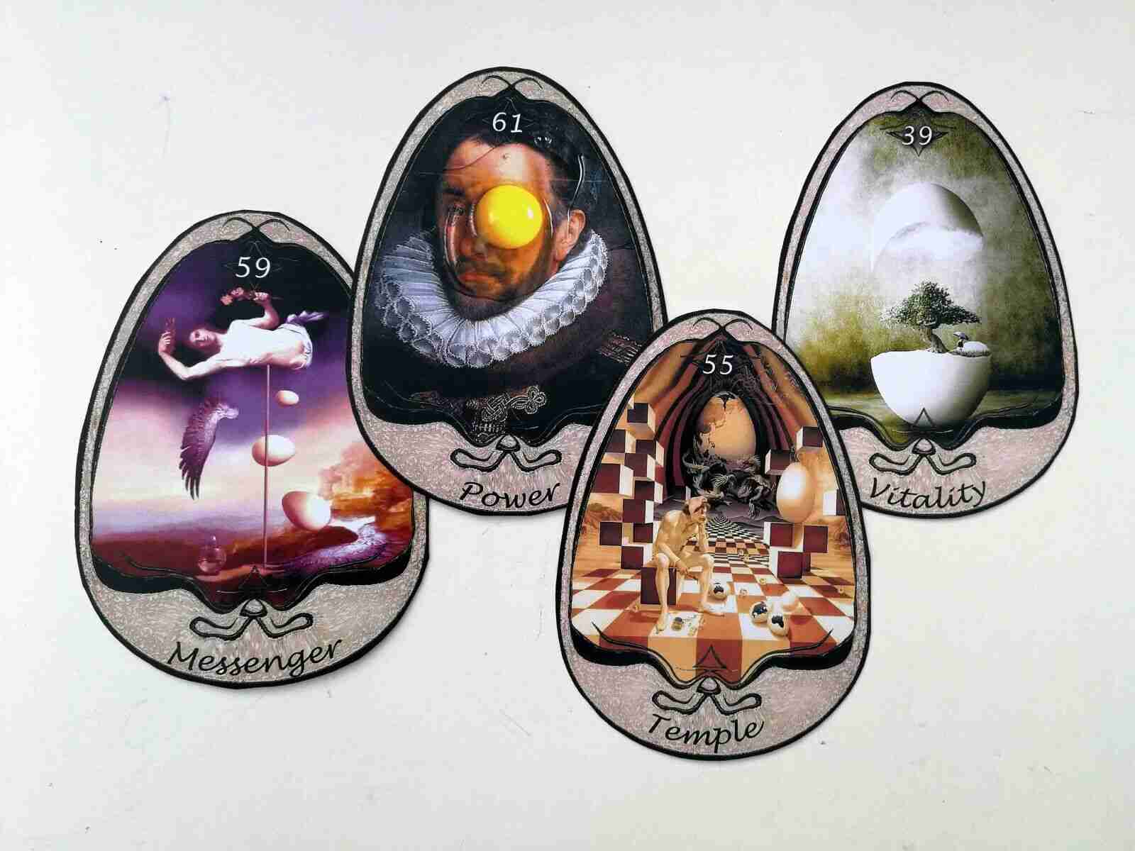 Eggs tarot cards card deck guide book wicca oracle rare collectible vintage egg - Image 5