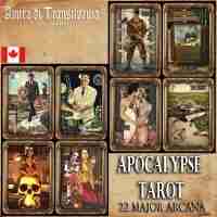 apocalypse tarot card cards deck major arcana horror zombie oracle rare vintage - Image 12