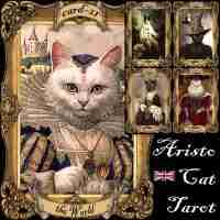 cat tarot card cards deck fortune telling oracle cats major minor arcana vintage - Image 2