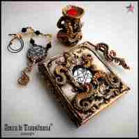 necronomicon set ritual dark magic altar decor witch oracle cover pen witchcraft