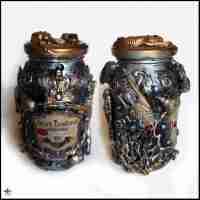 apothecary vintage bottle witchcraft magic potion witch sea fish curse fear set
