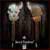 angel devil mirror frame witchcraft satan magic ritual altar witch esoteric set