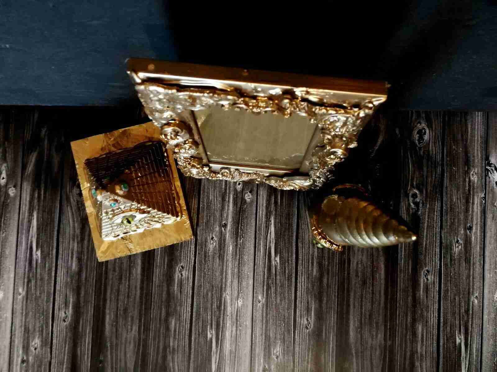 altar witchcraft decor witch decoration magic ritual mirror frame pyramid bottle - Image 4
