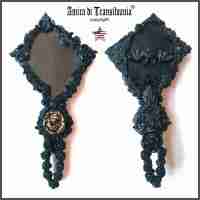 black mirror frame vampire witchcraft starter magic ritual witch altar vanitas