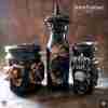 apothecary vintage bottle witchcraft magic potion witch kit star skull halloween