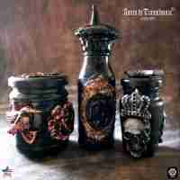 apothecary vintage bottle witchcraft magic potion witch kit star skull halloween