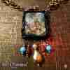 necklace angel talisman baroque pendant amulet charm woman jewelry locket lariat