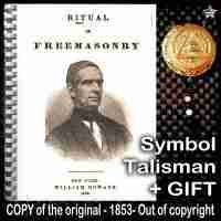 Antique Book Masonic Manuscript Ritual Freemasonry Practical Magic Esoteric 1853