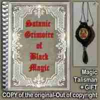 antique book satanic grimoire black magic rare esoteric manuscript occult manual