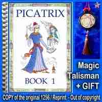 Antique Book Picatrix Occult Magic Esoteric Manuscript Witch Manual Talisman Art