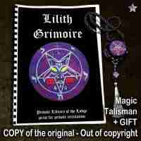Antique Book Magic Esoteric Manuscript Occultism Witchcraft Lilith Grimoire Goth