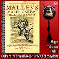 Antique Book Witchcraft History Malleus Maleficarum Magic Occult Religion Church