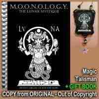Antique Book Astrology Moon Moonology Astronomy Magical Esoteric Zodiac Planets