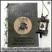 Antique Book Magic Occult Esoteric Witchcraft Grimoire Lucifer Satanic Magick 3