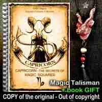 Antique Book Astrology Occult Magic Esotericism Numerology Kabbalistic Capricorn