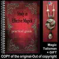 Antique Book Grimoire Magic Esoteric Manuscript Occultism Pagan Manual Practical