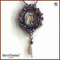 witch talisman jewelry pendant white black red magic esoteric snake mother earth