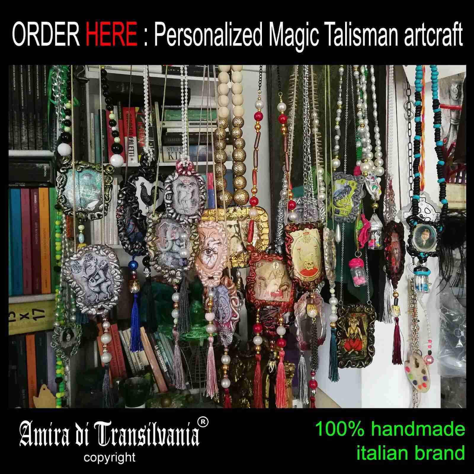 gothic jewel talisman satanist pendant devil satan amulet necklace lucifer - Image 13