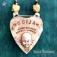 ouija board wicca pagan talisman amulet pendant necklace witch psychic medium