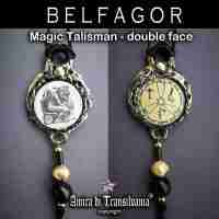 belfagor talisman pendant necklace amulet satan pagan jewel jewelry devil occult