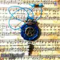 pentagram star pendant amulet necklace wicca wiccan occult goth witchcraft witch