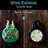 pentagram star pendant amulet necklace green wicca pagan occult goth witchcraft